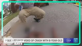 Bodycam footage shows officer crash into 8yearold boy on dirt bike [upl. by Gadmon]