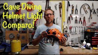 Caving and Cave Diving Helmet Lights Comparison [upl. by Trinl]