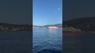 Fjordline departing the Bergen Port [upl. by Heady986]