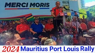 2024 Mauritius Port Louis Rally  Naveen Ramgoolam Prime Minister  Mauritius Language Spoken [upl. by Brittney455]