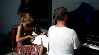 quotLIVEquot Dirk Powellpiano amp Anna Roberts Gevaltfiddle at Fiddle Tunes 2010 [upl. by Bubb706]