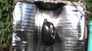 1 home made solar shower water heater [upl. by Ebehp379]