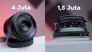 Lensa Murah VS Lensa Mahal I 7artisans 35mm F12 dengan Sony 35mm F18 OSS PILIH MANA [upl. by Eerihs]