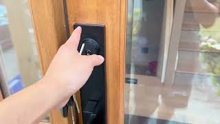 Berlin Modisch Full Escutcheon HandleSet Front Door Entry Handle and Deadbolt Lock Set Review [upl. by Aenat985]