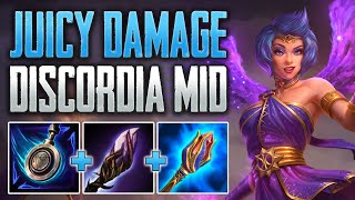 JUICY DAMAGE Discordia Mid Gameplay SMITE Conquest [upl. by Davey]