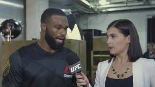 UFC 201 Tyron Woodley Backstage Interview [upl. by Rebak]