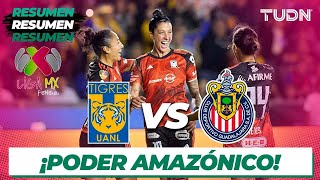 HIGHLIGHTS  Tigres vs Chivas  Liga Mx Femenil  CL2024 J12  TUDN [upl. by Odracer812]