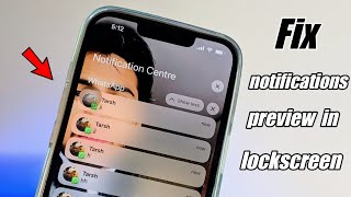 How to show notifications preview in lockscreen using Face id [upl. by Tavia]