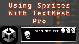 How to Use Sprites With TextMeshPro in Unity  Add Sprites to TextBoxes [upl. by Reivax]