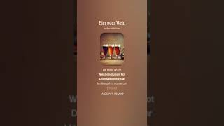 Bier oder Wein [upl. by Bonnie]