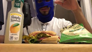 ASMR EATING SUBWAY BMT ASMR [upl. by Everest61]