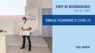 Embolie pulmonaire et COVID19 [upl. by Dorry]