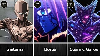 Top 30 Strongest Characters in One punch man  opm Strongest Characters [upl. by Jameson]