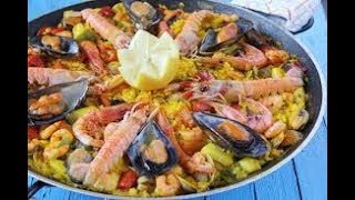 Paella de Marisco facil  Recetas de Cocina faciles  paso a paso [upl. by Oesile538]