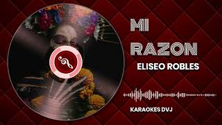 KARAOKE MI RAZON ELISEO ROBLES [upl. by Burwell]