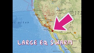 Large Earthquake Swarm Southern California Region 64 EQ Mexico Aurora forecast Sunday 5122024 [upl. by Lenore]