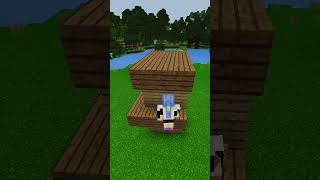 Double Set Miniature Survival wooden house 🏡 craft world Minecraft [upl. by Enidlareg]