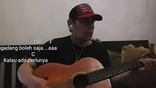 RHOMA IRAMABEGADANGCHORD GITAR LIRIK LAGU BEGADANG  GUNAWAN WIBAWA [upl. by Vitalis]