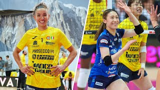 ALL quotMEGA RALLYquot of the match Conegliano  Novara in Courmayeur Cup  Lega Volley Femminile 202425 [upl. by Chavez]