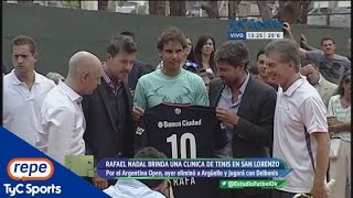 Rafael Nadal recibió la 10 de San Lorenzo [upl. by Kaleb297]