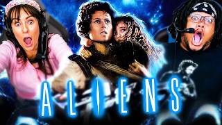 ALIENS 1986 MOVIE REACTION FIRST TIME WATCHING Ellen Ripley  Xenomorph  Review [upl. by Kinney670]