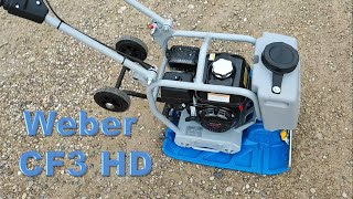 Vibratory plate compactor WEBER CF3 HD short introduction [upl. by Nitsej]