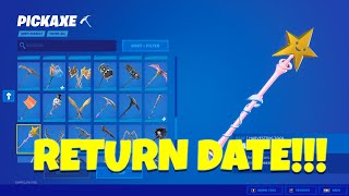 STAR WAND PICKAXE RETURN RELEASE DATE IN FORTNITE 2024CONFIRMED 100 [upl. by Simonetta]