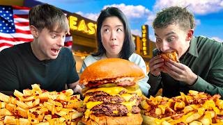 Two Brits try the BEST Burger in LA ft Inga Lam [upl. by Enyala]