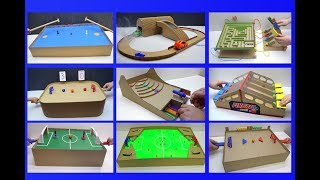 10 Amazing Cardboard Games Compilation [upl. by Hillyer]