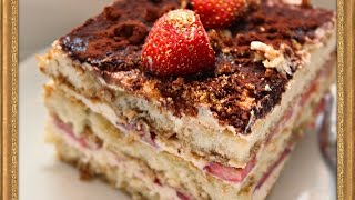 Tiramisu  mit und ohne Eier  Erdbeertiramisu  schnell einfach superlecker [upl. by Nerti]