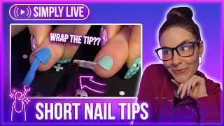 How to paint SHORT NAILS💅 NAILS103 🔴LIVE [upl. by Chapel]