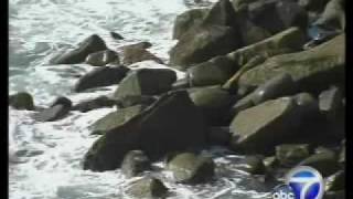 Family swept off rocks by rogue wave at Point Mugu [upl. by Ahcire]