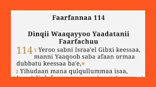 113 Macaafa faarfannaa boqonnaa 109 hanga 118  Daansee Asaffaa tiin [upl. by Yelyac]