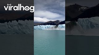 Sightseers Watch Iceberg Emerge From the Perito Moreno Glacier  ViralHog [upl. by Floeter]