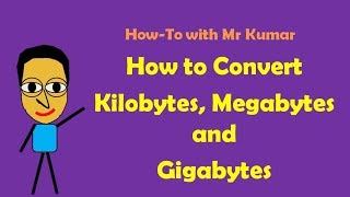 How to Convert Kilobytes Megabytes and Gigabytes [upl. by Notyrb]