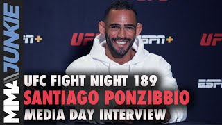 Santiago Ponzinibbio feeling great looking for best performance of career  UFC Fight Night 188 [upl. by Skutchan723]