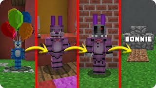 BONNIE ANIMATRÓNICO FNAF VS LA VIDA EN MINECRAFT  SI EL CICLO DE VIDA EXISTIESE EN MINECRAFT [upl. by Jari495]