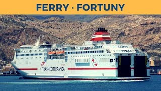 Arrival of ferry FORTUNY in Almería Trasmediterranea [upl. by Acirderf]