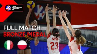 Full Match  Italy vs Poland  CEV U18 Volleyball European Championship 2024  Bronze Medal W [upl. by Tova156]