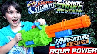 Minigun Water Gun and the Nerf NStrike Revenge [upl. by Rosemaria]