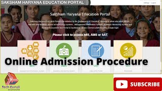 Online School Admission Process in Haryana [upl. by Eceinej605]