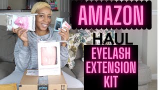 AMAZON HAUL  EYELASH EXTENSION KIT [upl. by Peltier819]