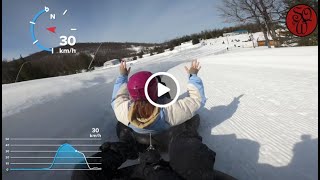 Glissades sur tube Sommet Saint Sauveur [upl. by Balkin624]