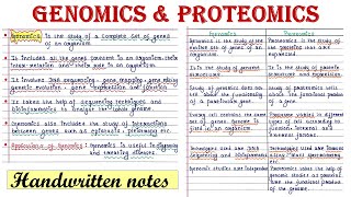 Genomics and Proteomics [upl. by Annemarie608]