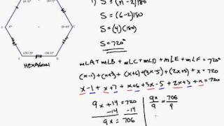 Interior Angle Formula Applied to Irregular Hexagon [upl. by Yeaton284]