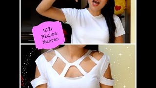 DIY Transforma camisetas en lindas blusas  Quicha Rocio [upl. by Friedlander167]