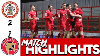 HIGHLIGHTS Accrington Stanley 21 Walsall [upl. by Vlada]