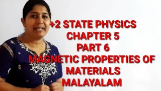 2 PHYSICS  MAGNETIC PROPERTIES OF MATERIALS  MALAYALAM [upl. by Ahsiuqet]