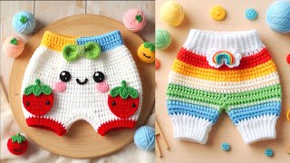 Crochet baby pants  Designer woolen pants  Creative Ideas ✨💡 homecreations1202 [upl. by Beutler]