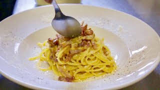 How to Make Pinas Spaghetti alla Carbonara  Pasta Grannies [upl. by Layap]